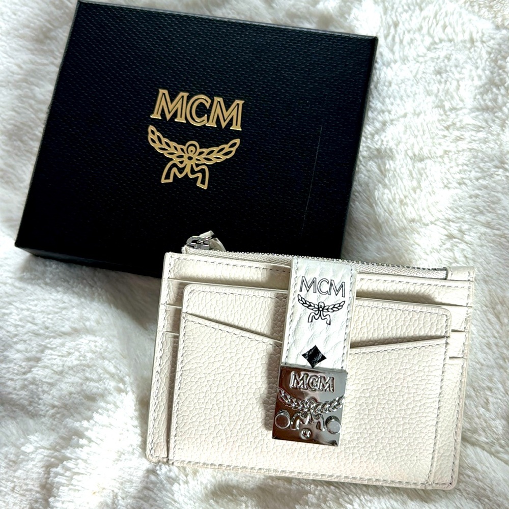 MCM Ivory Card case Wallet
